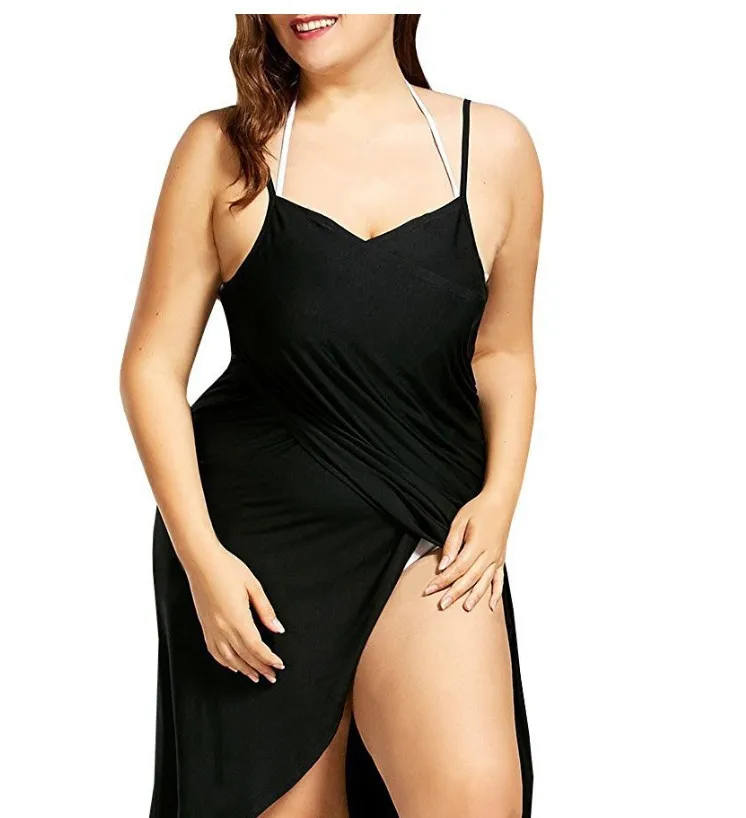 

Women splicing solid color sexy beach suspender dress women dresses summer 2020 hot selling dropshipping Spaghetti Strap dress