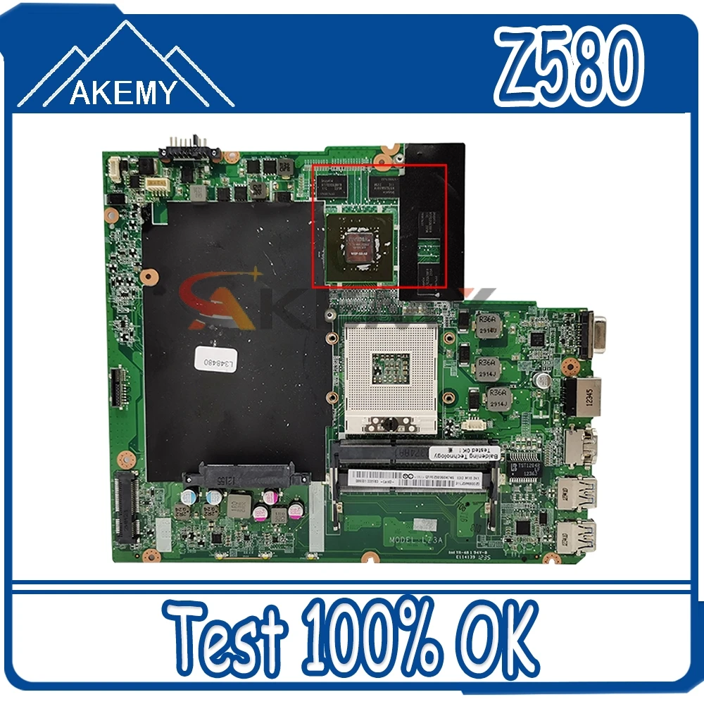 

Laptop motherboard For LENOVO Ideapad Z580 Core SLJ8E Mainboard DALZ3AMB8E0 11S90000108ZZ 90000108 N13P-GL-A1