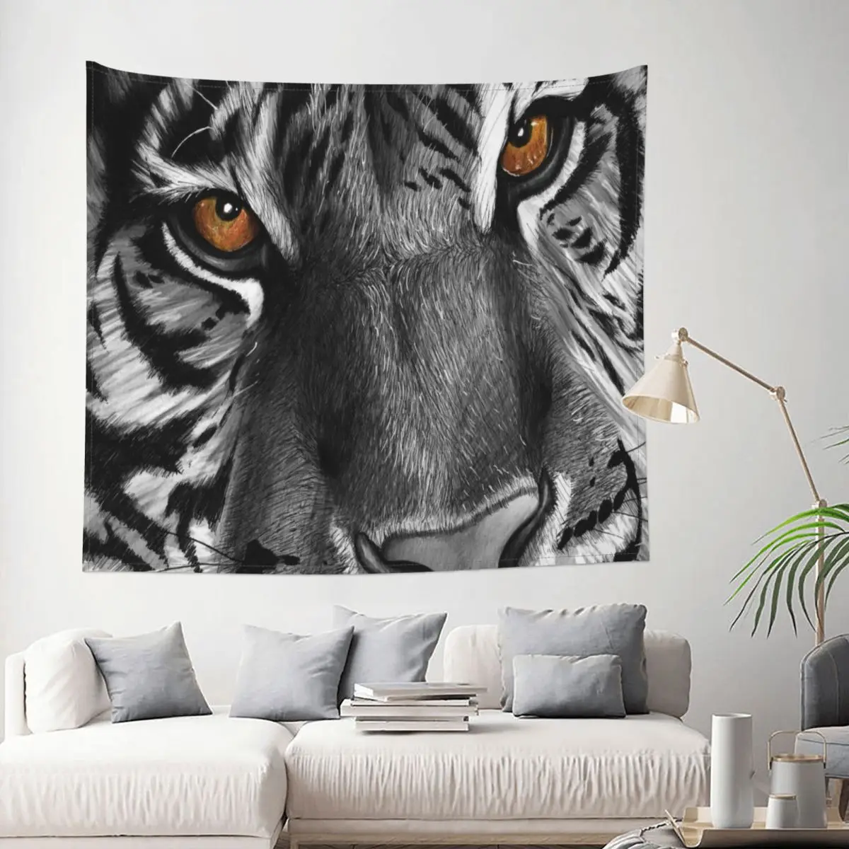 

Tapestry Siberian Tiger Cobija Animal Wildlife Decor Wall Room Home Decoration Hanging Living room Kawaii Pattern Gift