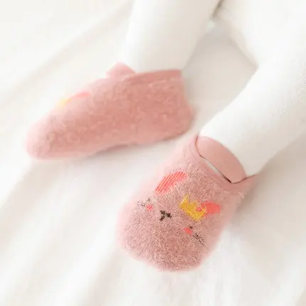 

Нескользящие Детские ботинки, хлопковые короткие носки для маленьких девочек и мальчиков, ботинки с мультяшным принтом, детские носки для п...