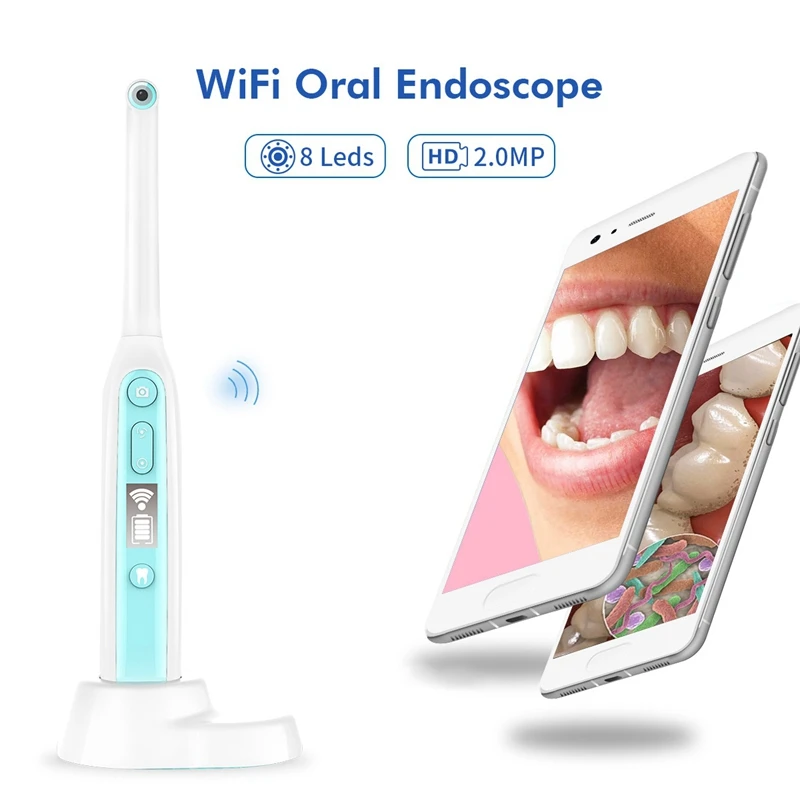 

Smart Wifi Camera Hd Intraoral Endoscope Mini Camera Led Light Usb Inspection Dentist Oral Tools