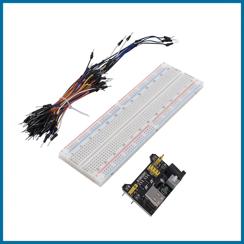 

Модуль питания MB102 S ROBOT, 3,3 В, 5 В, макетная плата 830 точек, 65 перемычек EC4