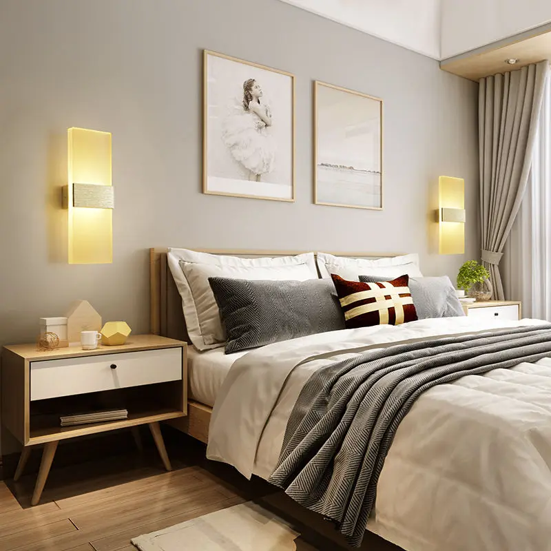 Светодиодная настенная лампа в современном стиле акриловый материал освещение