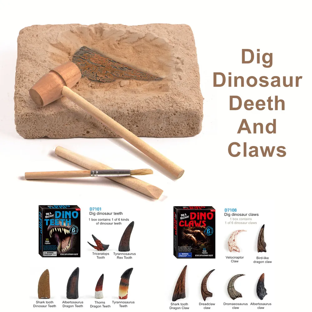 Детские игрушки-раскопки сделай сам новые археологические игрушки динозавров 6
