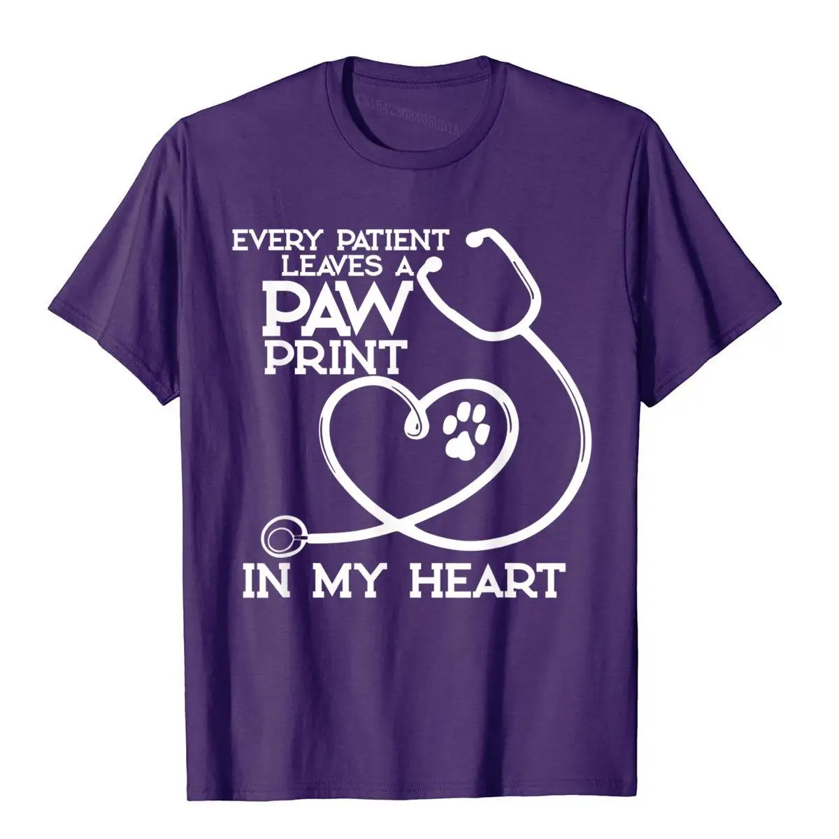 Ветеринар ветеринарный подарок забавная рубашка с принтом лап в моем сердце