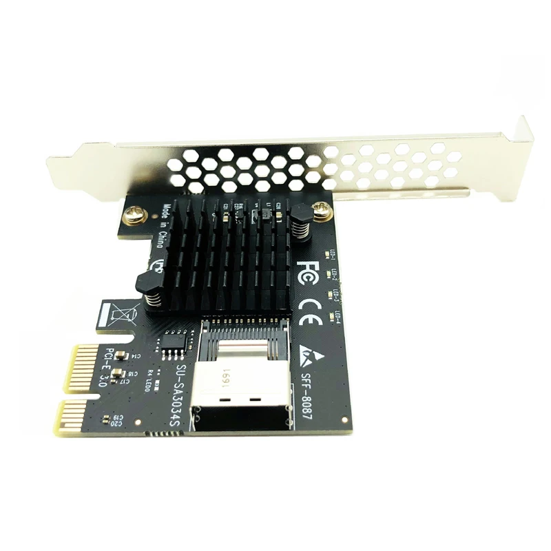 PCIe к Mini SAS 8087 4 порта SATA3 6 Гб SSD адаптер PCI-e PCI Express X1 контроллер расширения карта