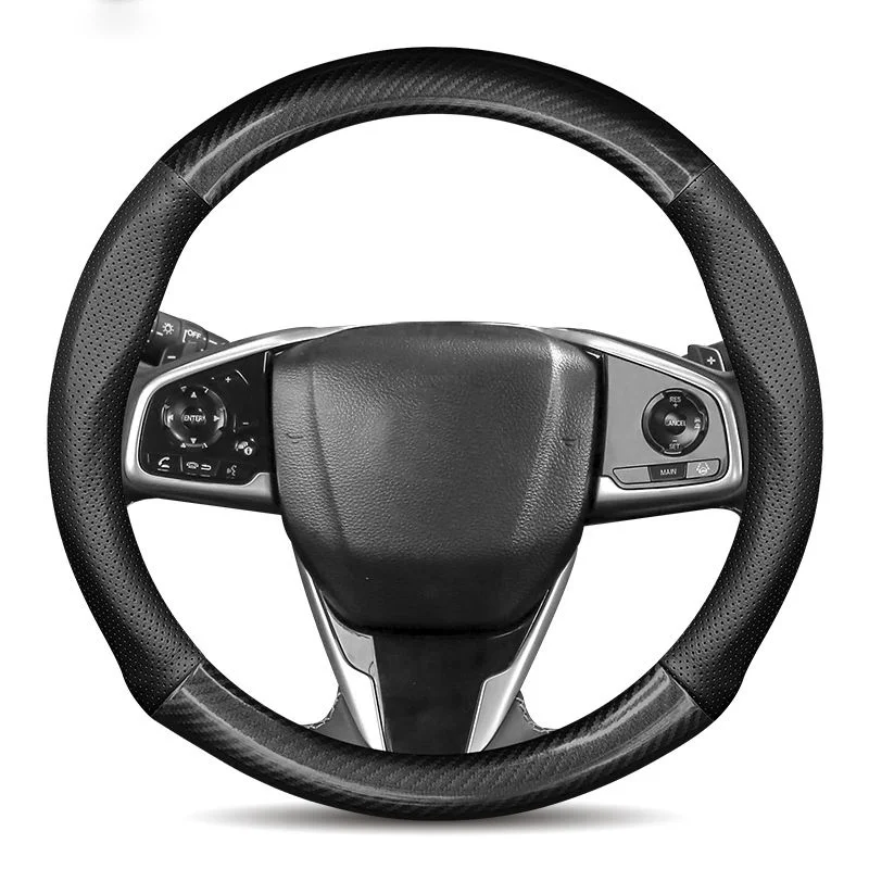 

Leather Car Steering-Wheels Cover Nonslip forHonda CR-V CRV 2012 2015 2016 Fit Jazz City 2009-2013 Insight 2010-2014 2011