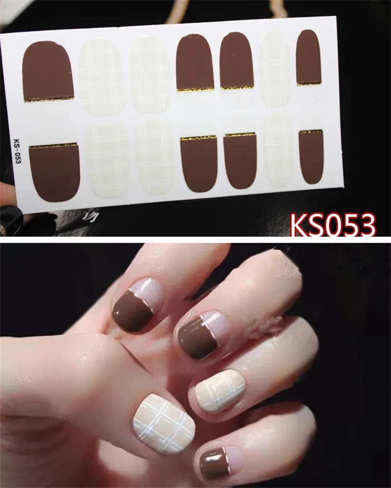 14 шт./компл. новый стикер для ногтей полный водонепроницаемые экологически