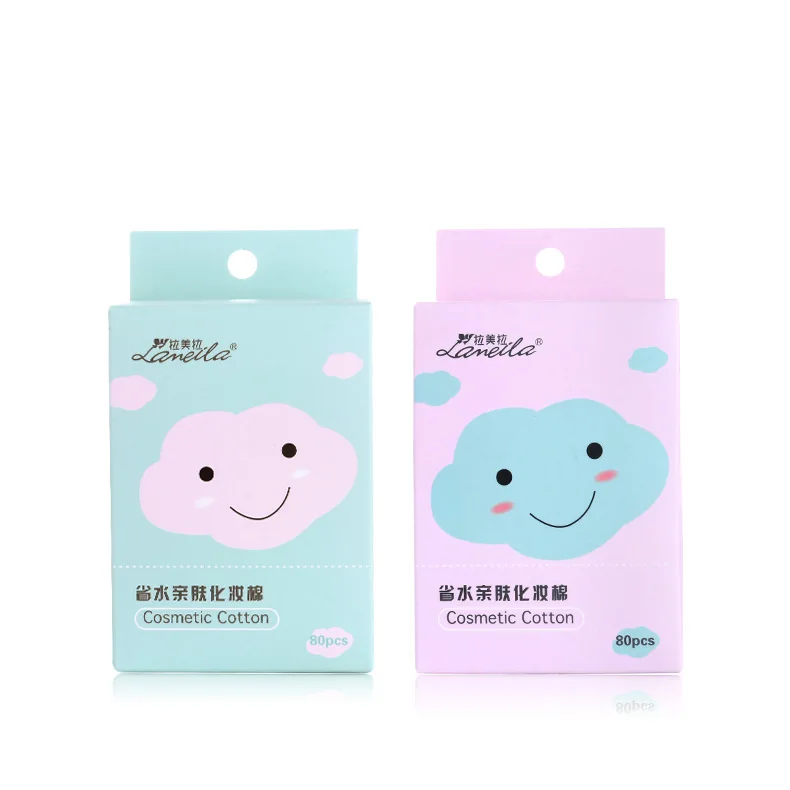 

Nonwoven Fabric Soft Cotton Puff Water Remover Cotton for Nail Removing 80 Pcs Boxed B257