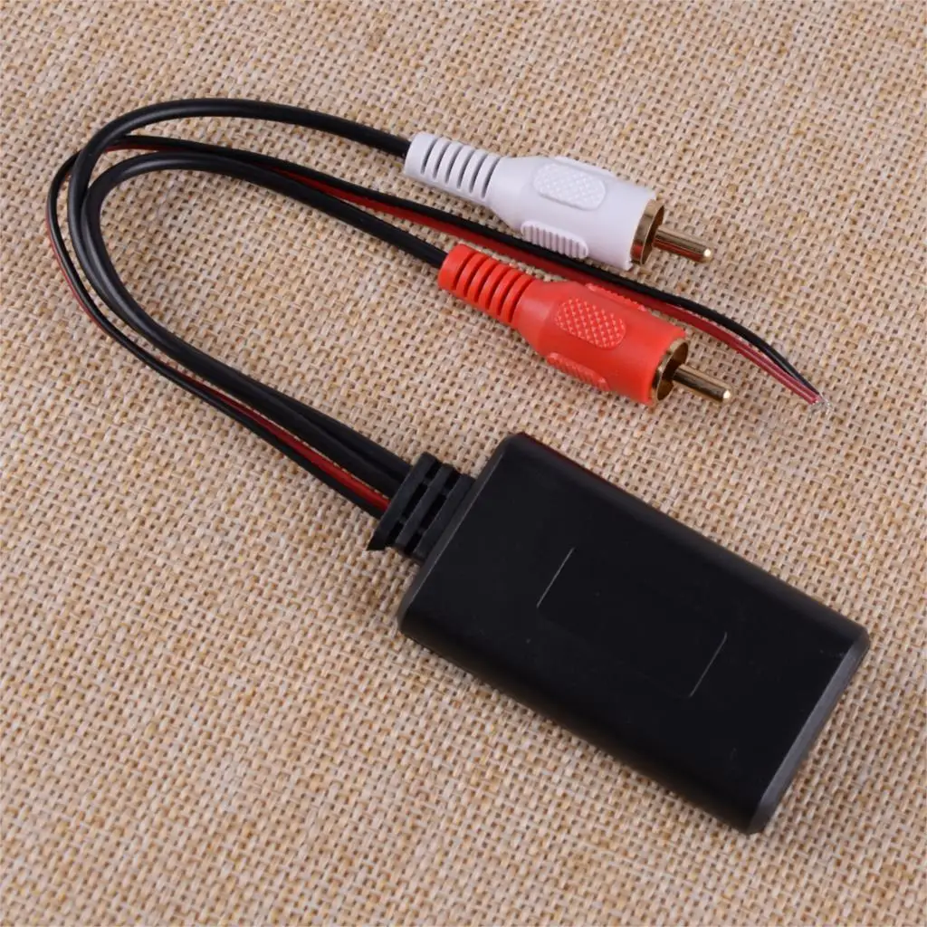 

DWCX Universal 23 cm Auto Radio Universal Stereo 23cm Length 2RCA AUX Cable Adapter Wireless Bluetooth Music Audio Wire