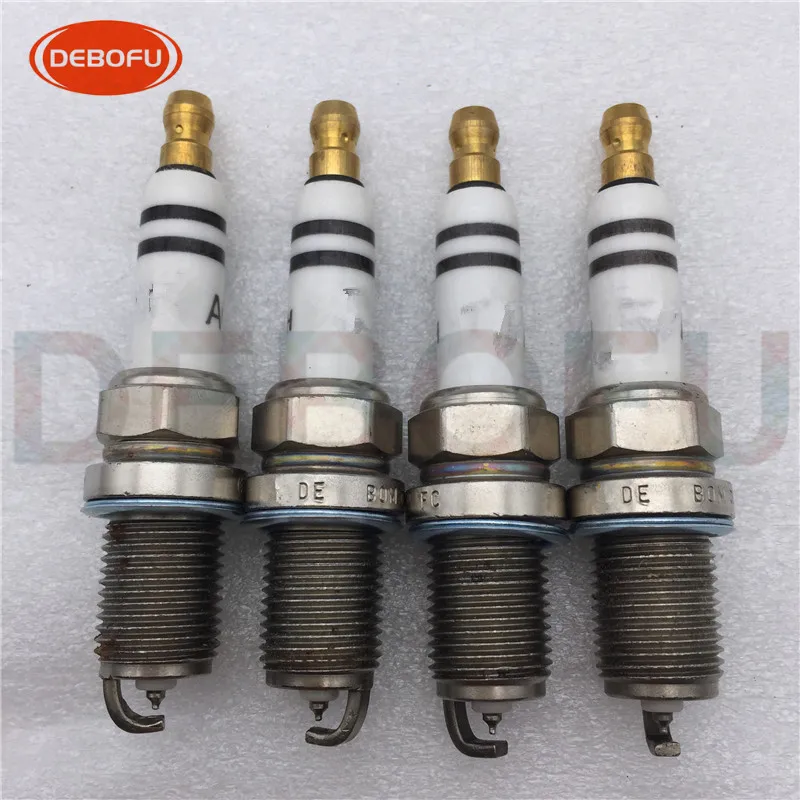 

4pcs/lot high Quality FR6KPP332S 06H905611 spark plugs For Audi A3 A4 A5 V W Eos Beetle 0241245670