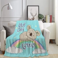 silstar tex flannel blanket koala bear cute bed covers blankets for sofa travel wrap bedspread for kid baby care