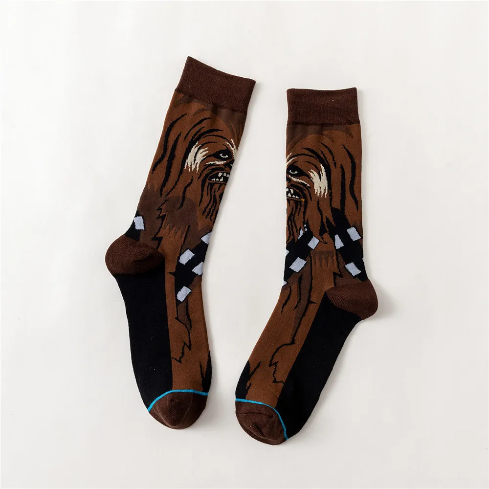 Мастер Йода Звездные войны кино акции Wookiee Рыцарь Джедай косплей носки для мужчин