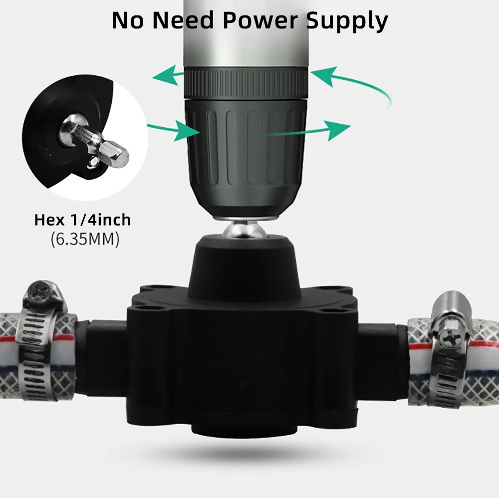 Портативный самовсасывающий насос для перекачки воды и масла электрическая