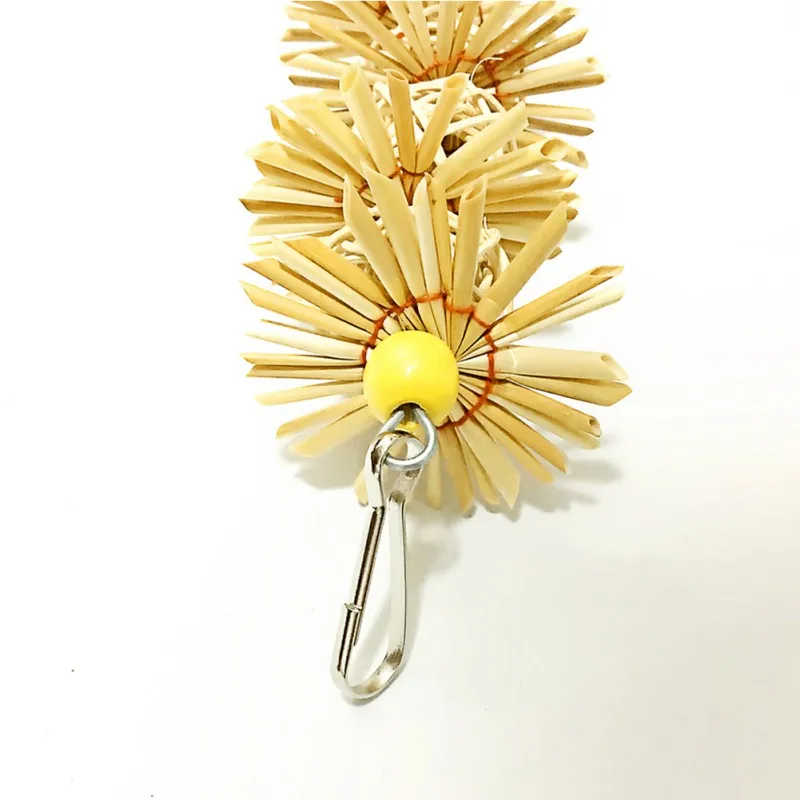 SaiDeng животные птицы раньше с колокольчиком натуральная деревянная трава