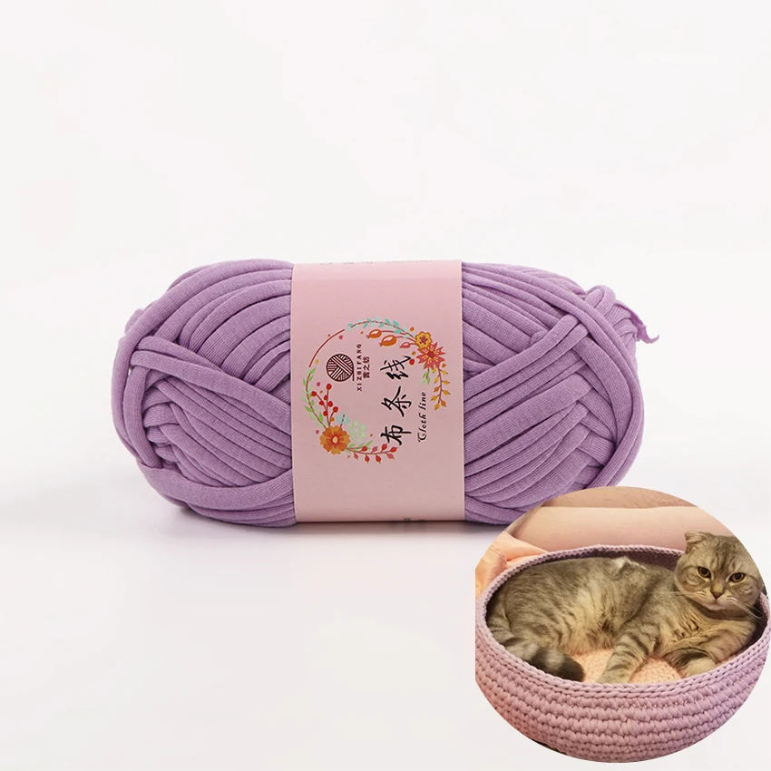 Футболка объемная пряжа для ручного вязания ковер вязальная ловушка крючком