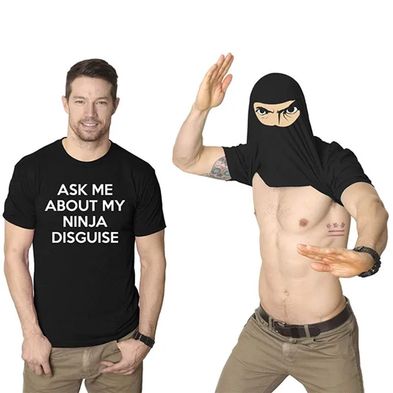 

FiiShiMi Power Parent-child outfit T-shirt, 2021 father and son of ninja letters masked whimsy t-shirts with short sleeves