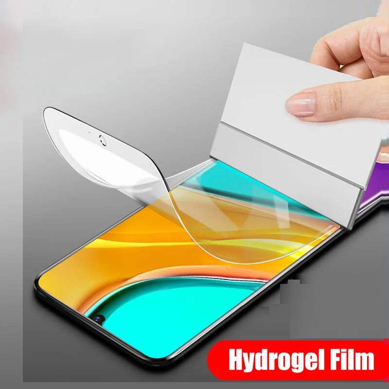 Гидрогелевая пленка для Xiaomi Redmi Note 10 8 7 9s 9 Pro Max Защитная экрана Poco X3 NFC M3 не стекло