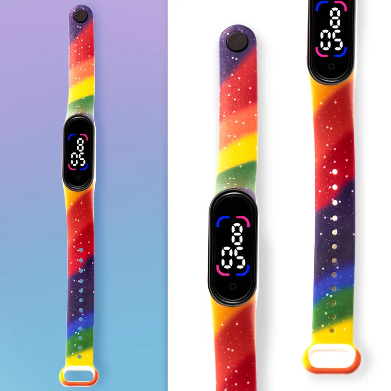 Часы светодиодные Женские электронные водонепроницаемые Модные Наручные с