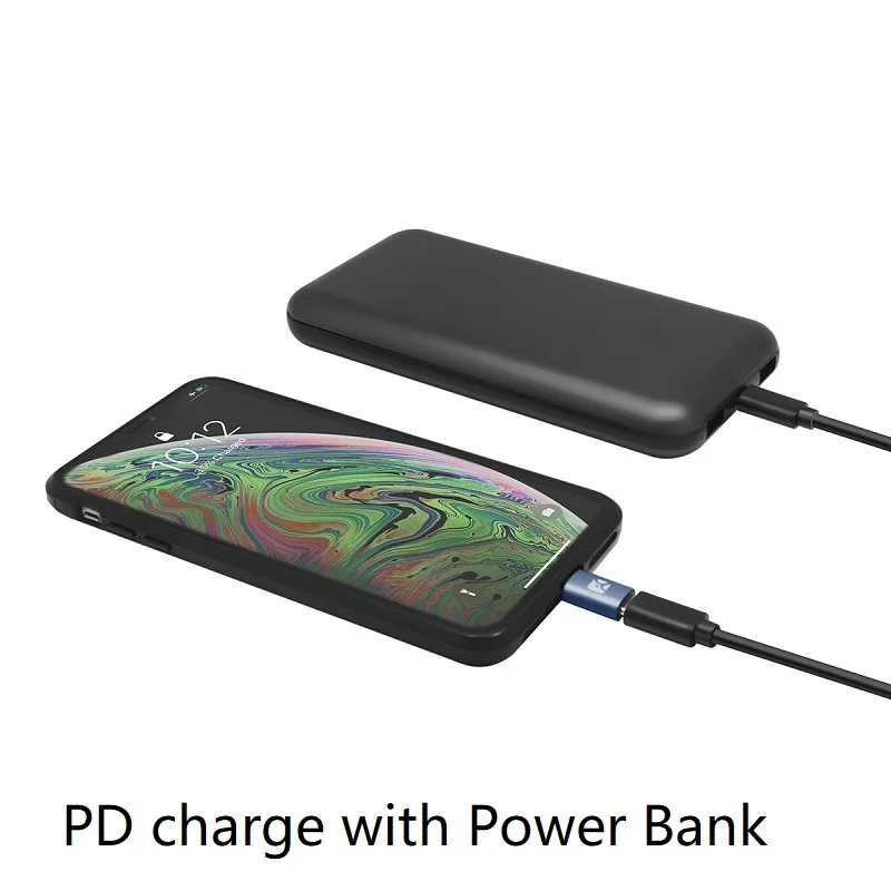 Usb type-C Женский адаптер Lightning Мужской, кабель type-C с зарядкой и синхронизацией данных для преобразования huawei, samsung в iPhone/iPad/iPod