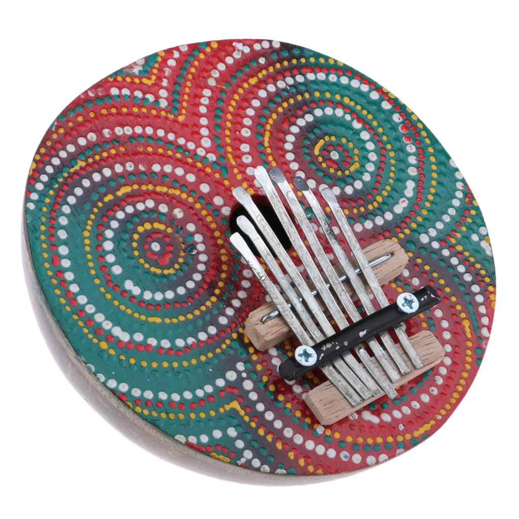 7 клавиш Kalimba палец большой пианино Mbira музыкальный перкуссионный