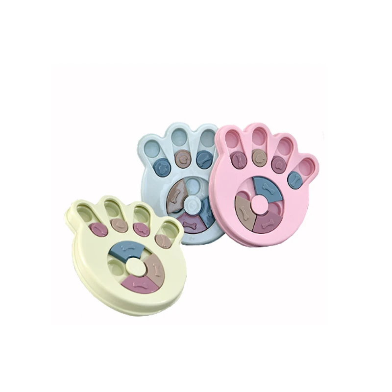 Медленная кормушка для кошек миска еды поворотная головоломка игрушки медленно