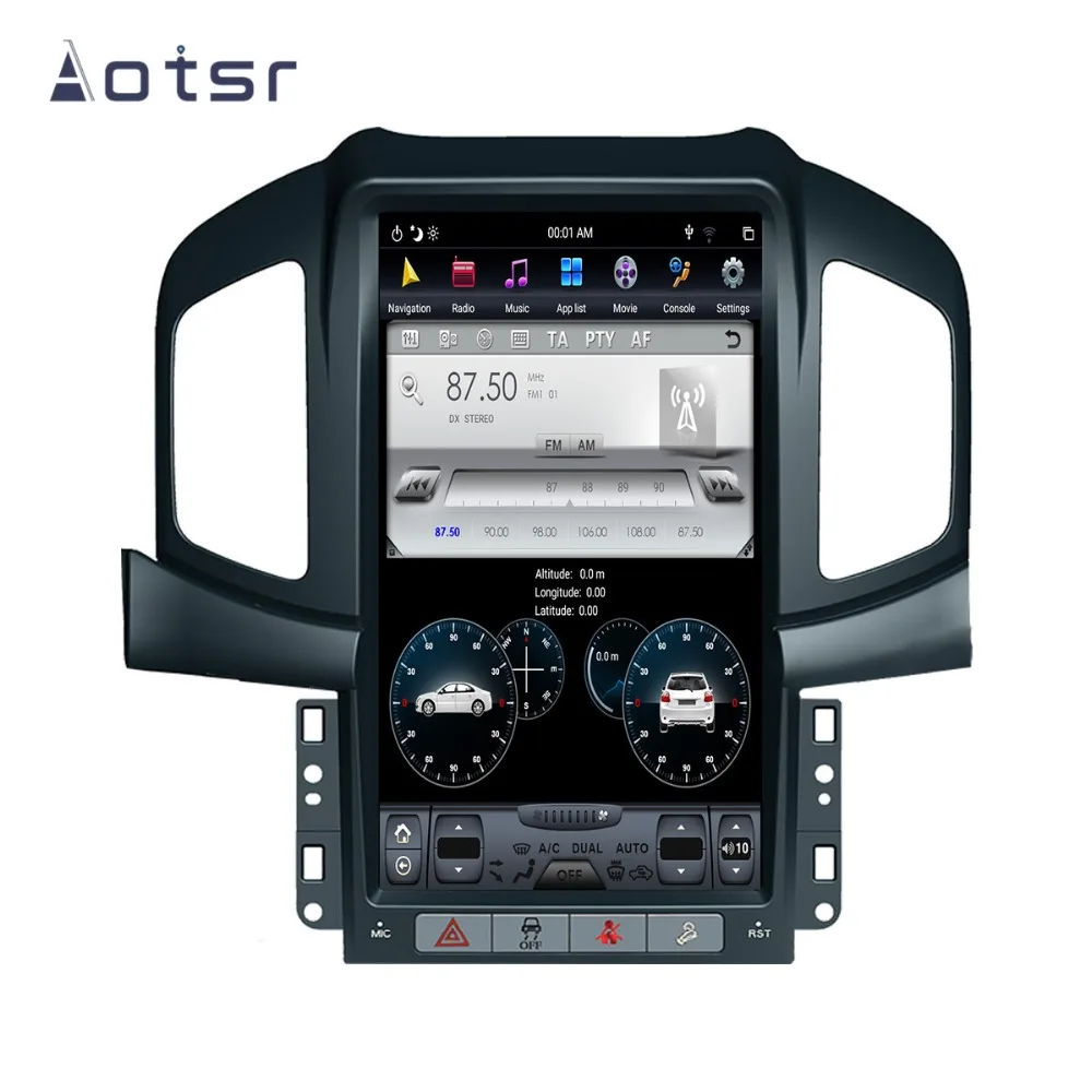 Android 8,1 4G+ 64GB Tesla стиль автомобиля gps-навигация, dvd-плеер для Chevrolet Captiva 2013- Авто Стерео мультимедийный плеер