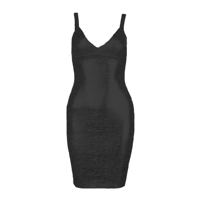 Черный Новое летнее Золотое Платье-бандаж бодикон Vestidos спагетти знаменитостей подиумное платье сексуальные Клубные костюмы вечерние платья - Цвет: Черный