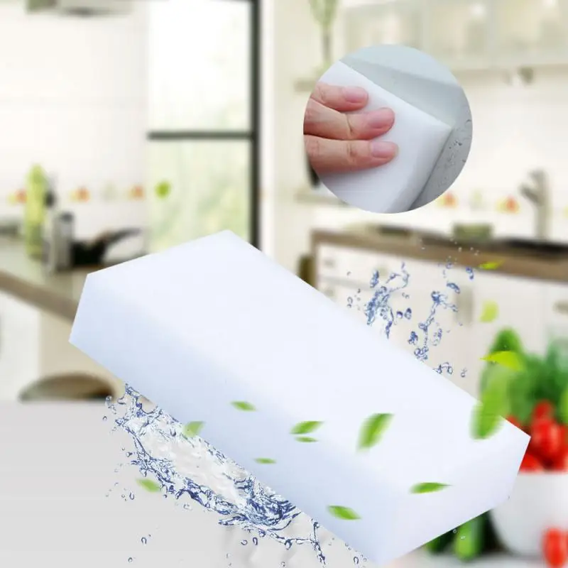 

100*60*20mm 20pcs Magic Eraser Kitchen Office Bathroom Clean Accessory/Dish Cleaning Melamine Sponge White