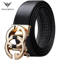 mens belt genuine leather luxury brand designer leather strap automatic buckle fashion belt gold 19535 37p