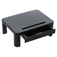 monitor stand for desk for pc monitor laptop printer monitor desk with storage organizer relieve neck pain