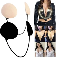 new women push up bra backless strapless bras for women bralette top nipple cover adjustable silicone anti convex chest sticker