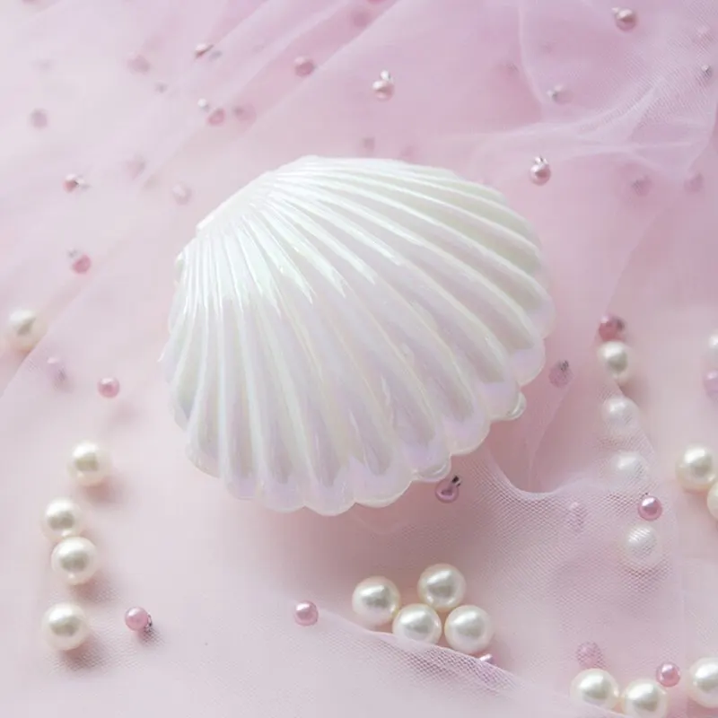 

Romantic Shell Shape Lovely Wedding Engagement Ring Box For Earrings Necklace Bracelet Jewelry Display Gift Box Holder