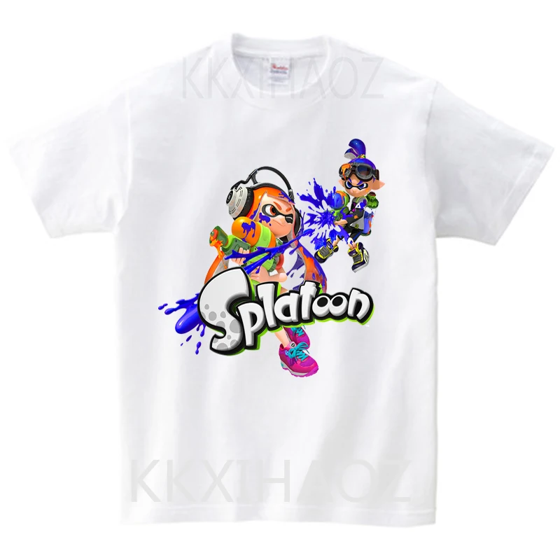 

Kids Girls Game T Shirt Summer Splatoon Print Baby Boys Cotton Tops Toddler Tees Children Short Sleeve Clothes Wholesale