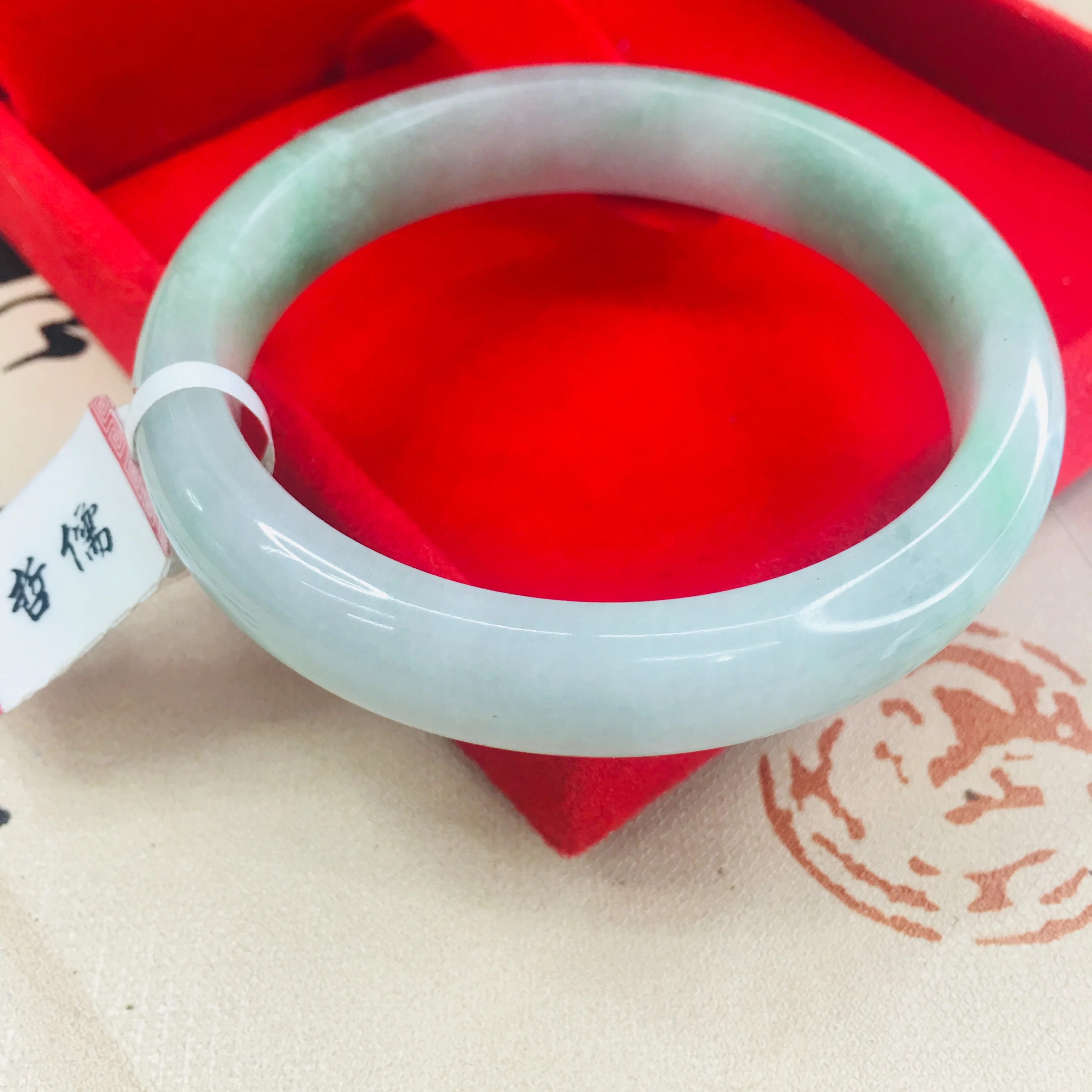 Zheru ювелирные изделия чистый натуральный жадеитовый браслет элегантный фиолетовый 54 62 мм двойной цвет