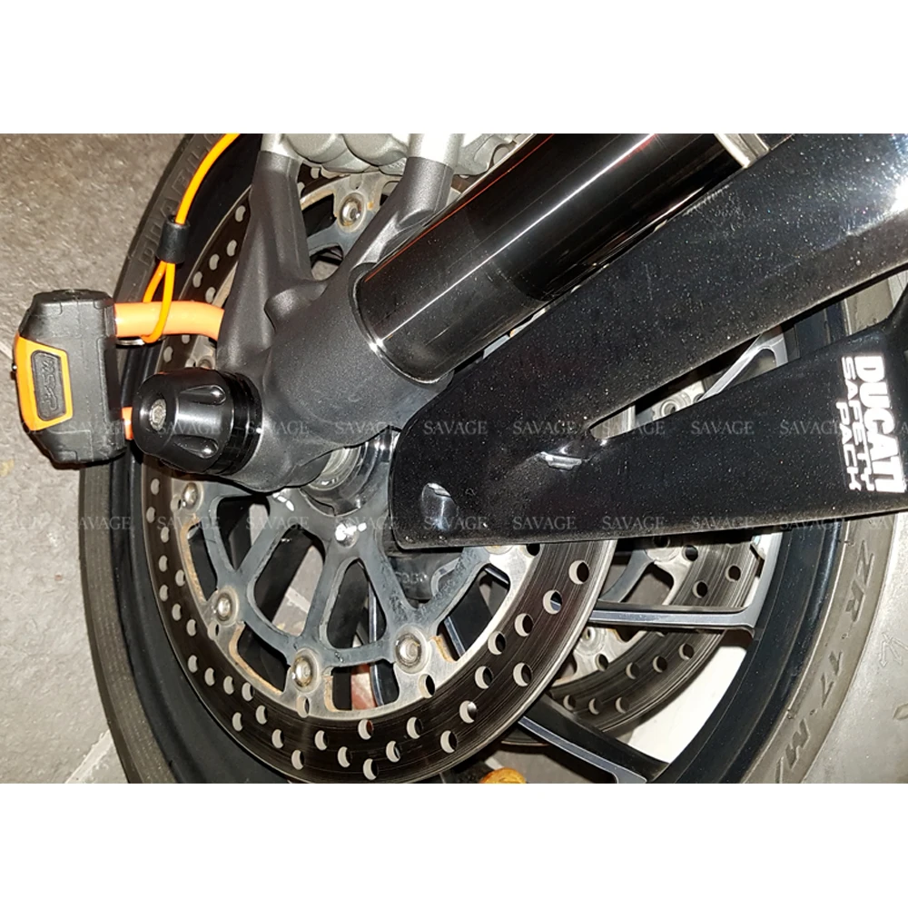 Слайдеры для передней оси вилки защита колеса DUCATI 899 959 1199 1299 Panigale/S/R 1098/1198/S/R