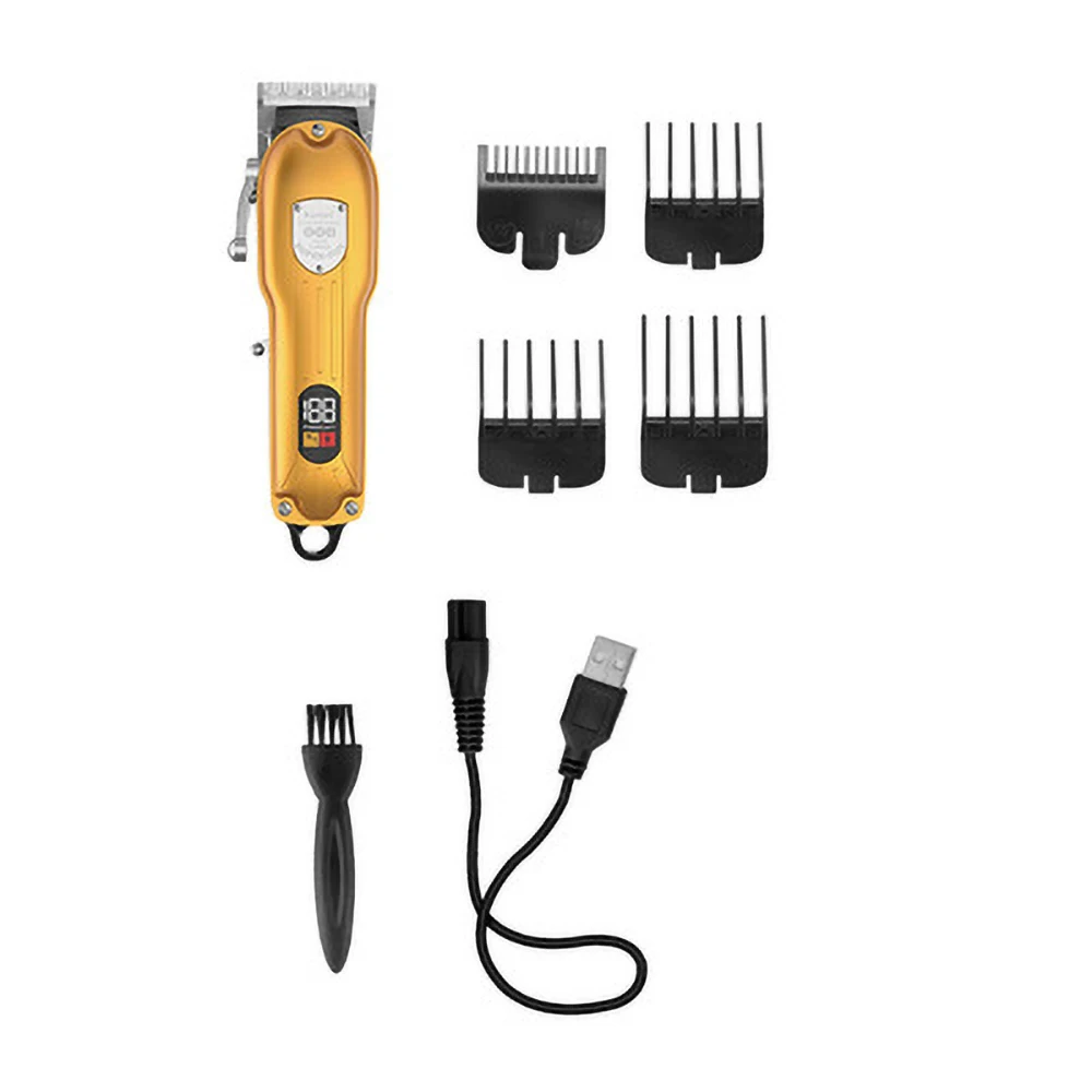 kemei KM-802 Barber Clipper Electric Hair Trimmer Cordless Shaver Mens Cutting Machine USB Rechargeable | Бытовая техника