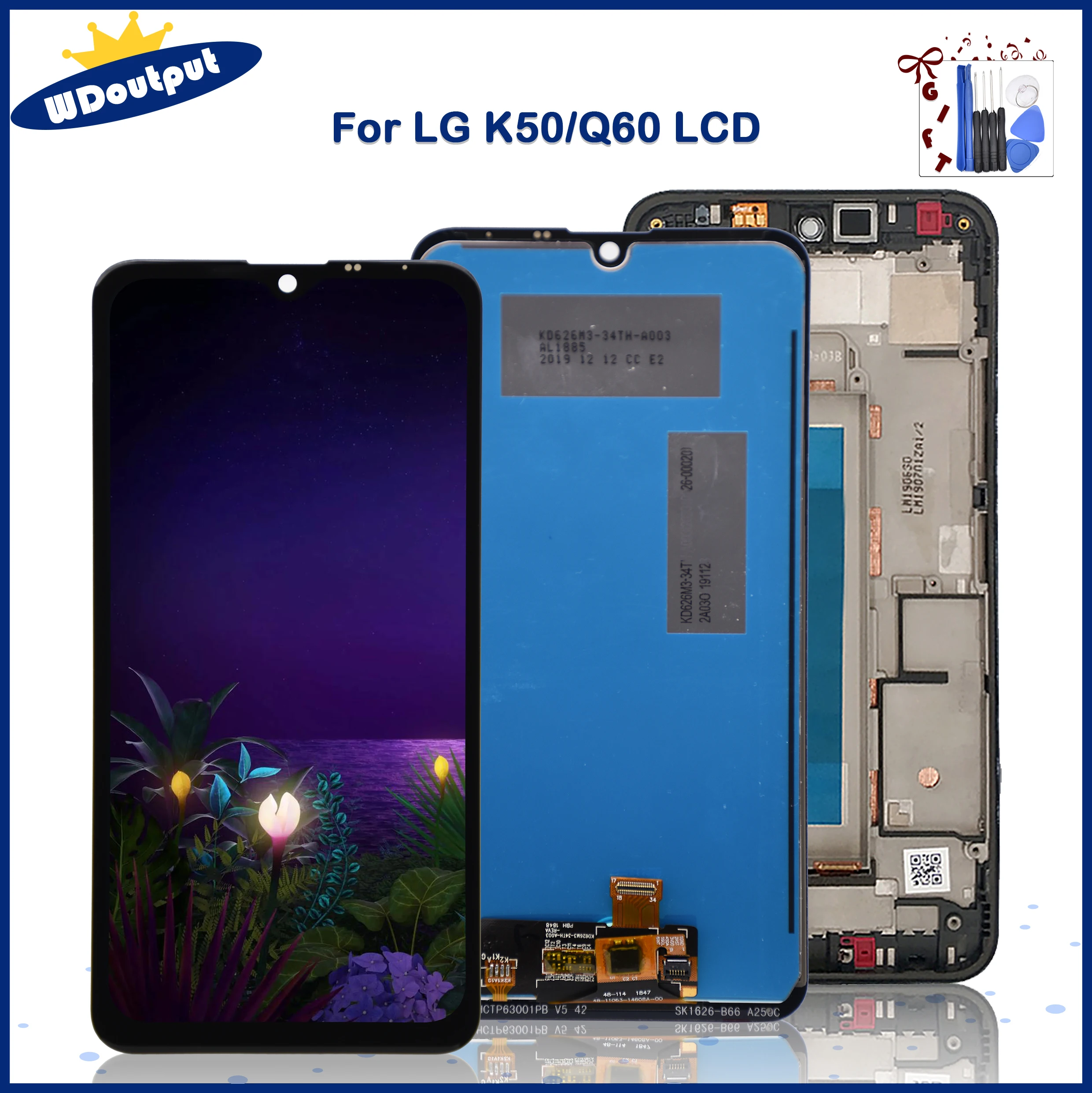 6 26 &quotОригинальный дисплей для LG K50 Q60 зеркальная Замена K12 Max X520 LMX520BMW LMX520EMW