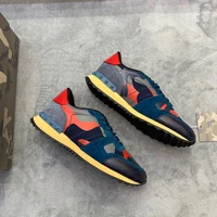 2021 top quality men running shoes hot luxury brand sneakers genuine leather sport shoes for male camouflage