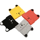 Шапка с мультяшным медведем для детей, зима 2021, теплая Милая Шапка-бини для маленьких девочек и мальчиков, Шапка-бини, аксессуары, детская шапка