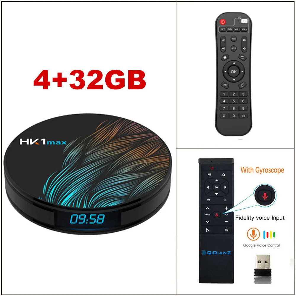 4G32G VOICE CONTROL DQiDianZ Android 9,0 Смарт ТВ приставка HK1 MAX Мини Смарт ТВ приставка 2,4G/5G Wifi RK3318 четырехъядерный BT 4,0 приставка медиаплеер HK1MAX - Цвет: 4G32G VOICE CONTROL