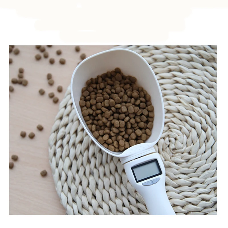 Pet Еда весы чашка для собак и кошек кормления кухонные с чашей ложка мерная