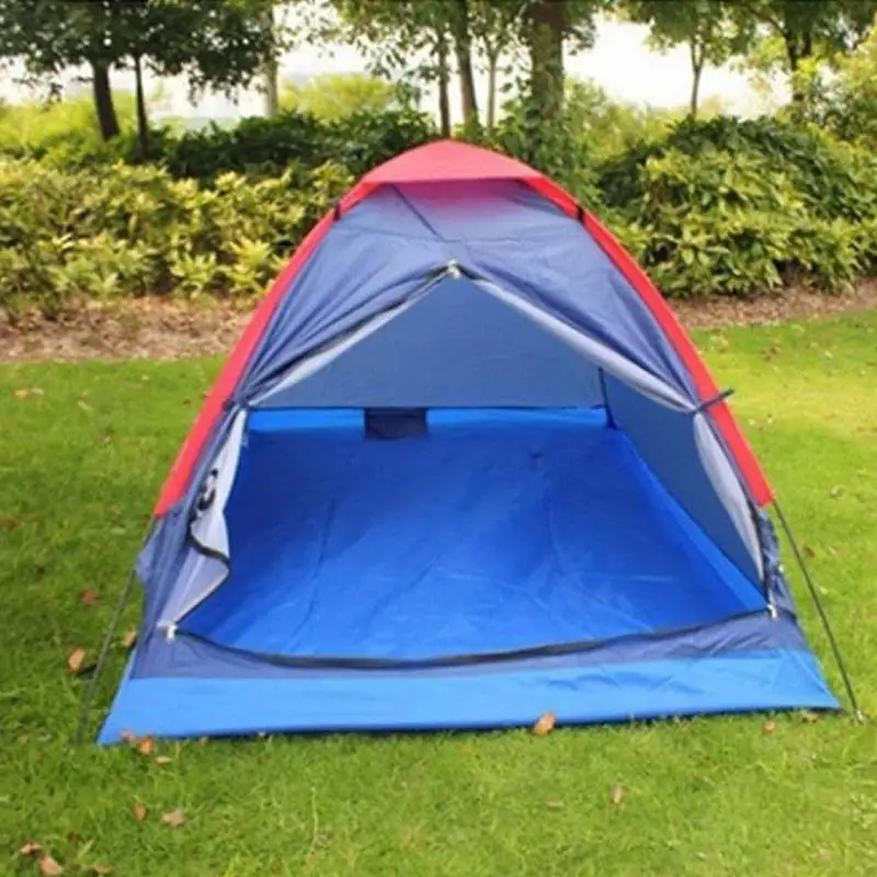 

Outdoor Double Single Layer Couple Camping Tent Beach Park Folding Waterproof Travel Tent