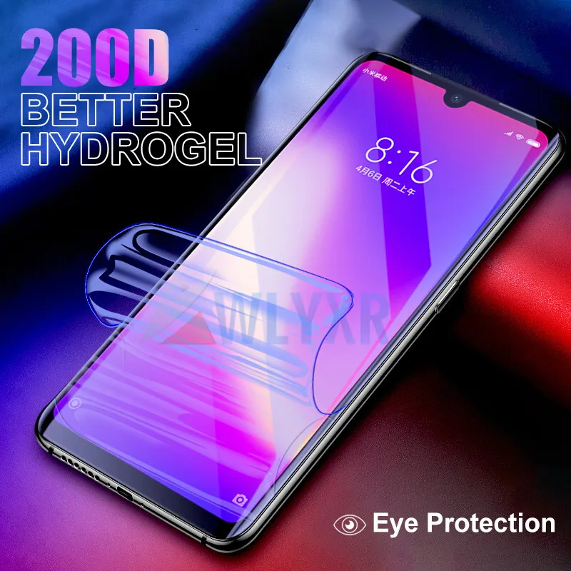 Мягкая Гидрогелевая пленка 9D с полным покрытием для Xiaomi Mi 6X A2 Lite F1 Защита экрана