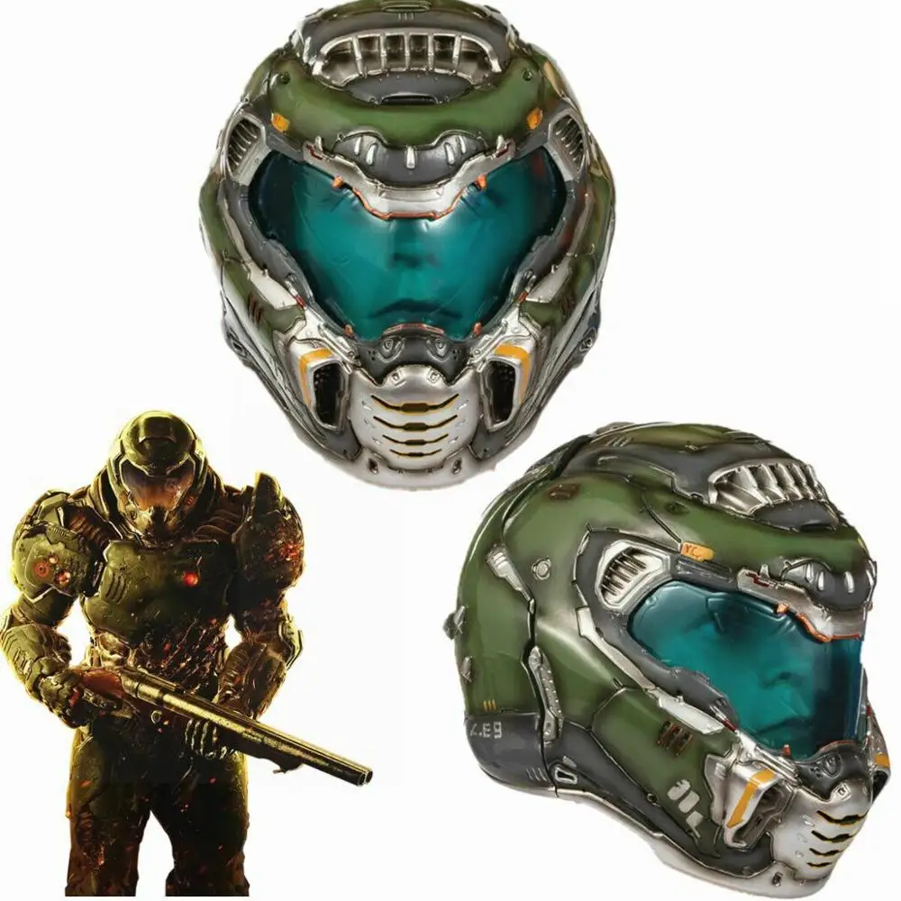 Xcoser Doom Eternal 1:1 Scale Cosplay Helmet Game Full Head Mask Removable Costume Props Halloween Christmas For Adults