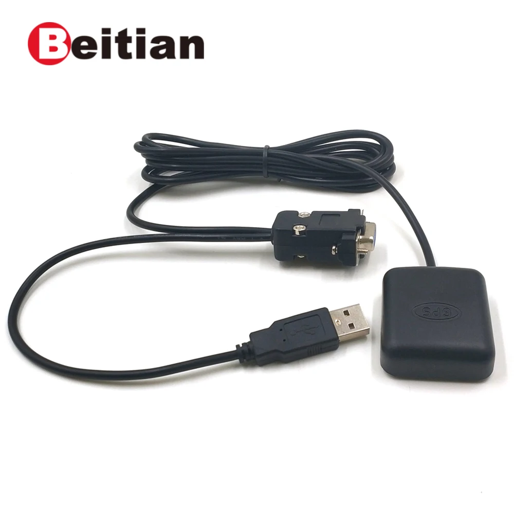 BEITIAN DB9 женский + USB мужской разъем Женский GPS GLONASS приемник 9600 бит/с флэш-память 4 м