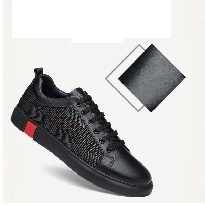 Большие размеры 36 46 Мужская прогулочная обувь уличная дышащая кожаная на