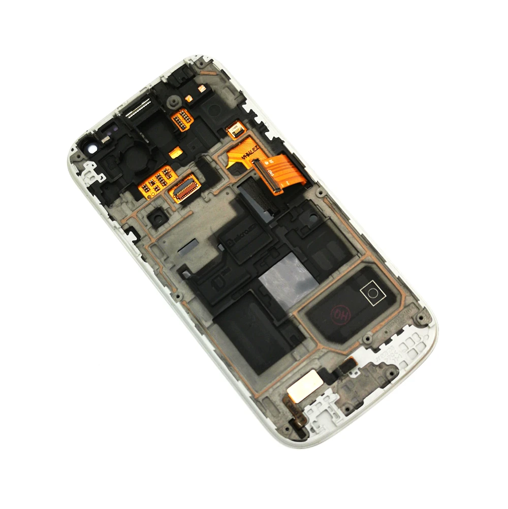 Супер AMOLED ЖК-дисплей для samsung Galaxy S4 mini I9190 I9192 I9195 ЖК-дисплей кодирующий преобразователь сенсорного экрана в сборе с рамкой