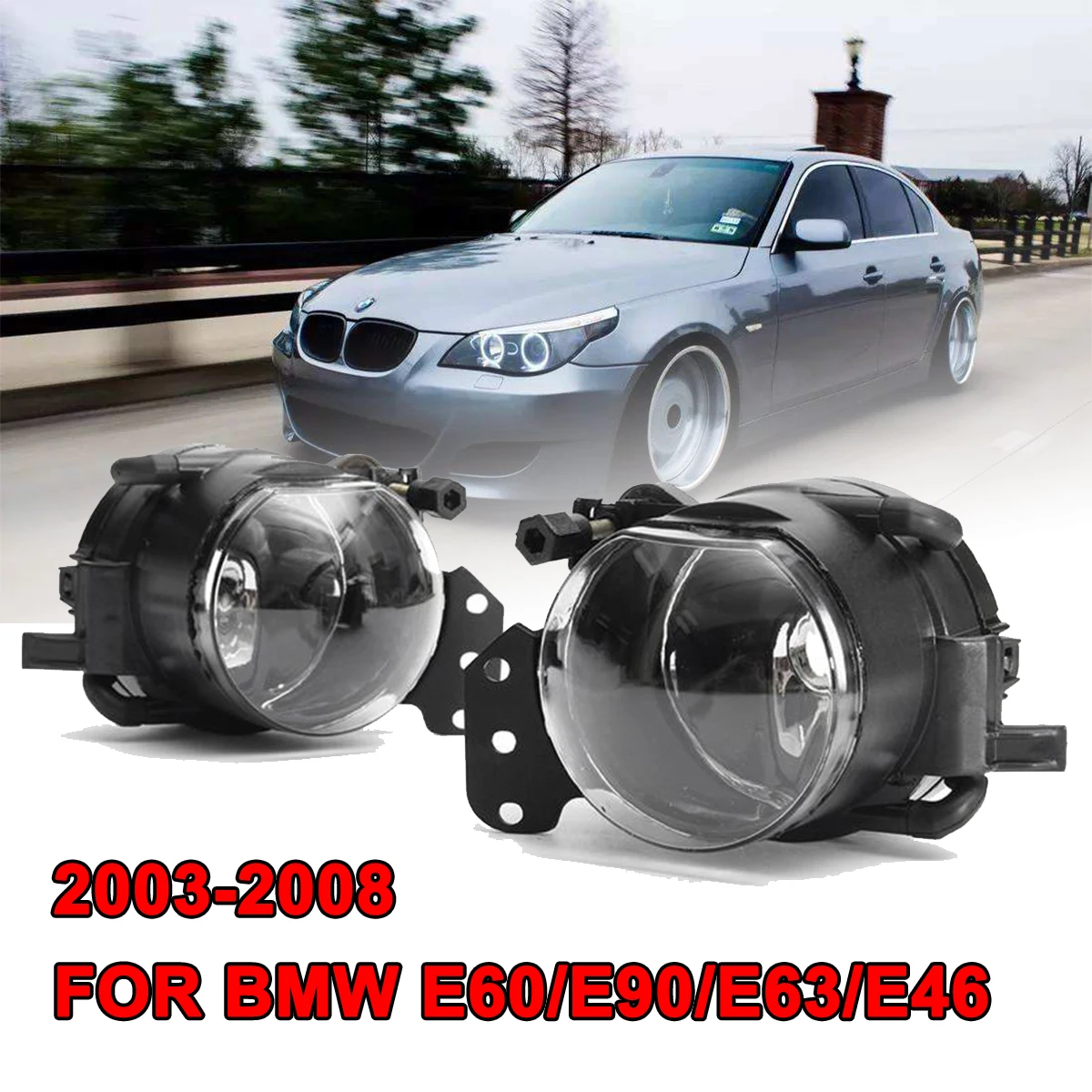 1 пара для BMW E60 E90 E63 E46 323i 325i 525i противотуманный светильник в сборе автомобильный