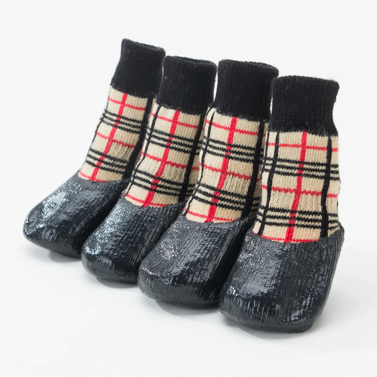 Hipidog 4 шт./компл. собака обувь из материала на основе хлопка открытом воздухе